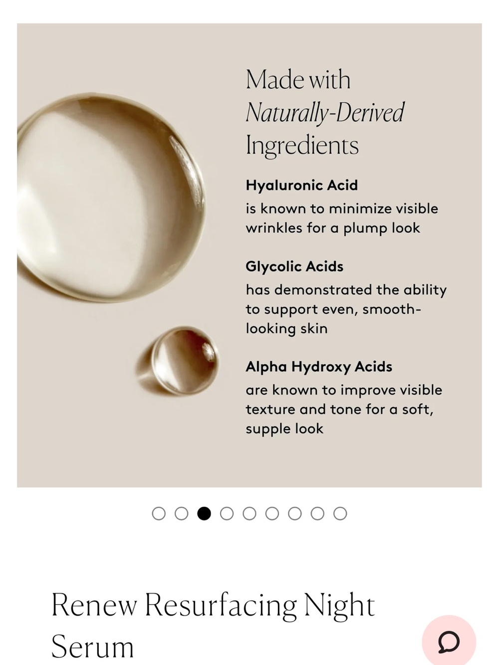 Naked & Thriving Renew Resurfacing Night Face Serum - Black & White Bottle - Picture 6 of 6